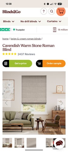 Blinds2go roman blind - blinds2go,