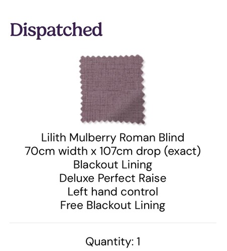Roman blind lilith mulberry - blind,,
