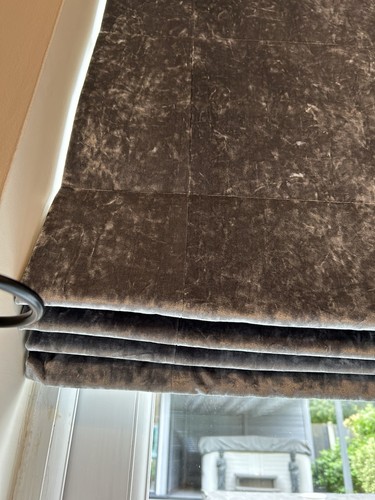 Roman grey crushed velvet - crushed,