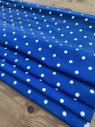 Roman blind blue - blue, polka