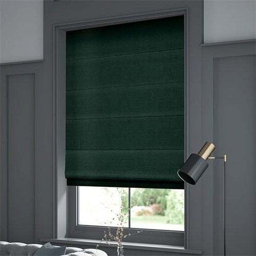 Blinds2go velvet forest green - velvet,