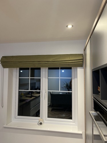 Raffia fern roman blind - fern,
