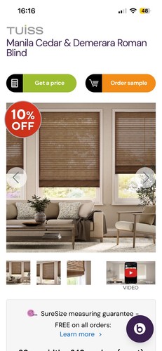Brand new blinds2go jute and - new,